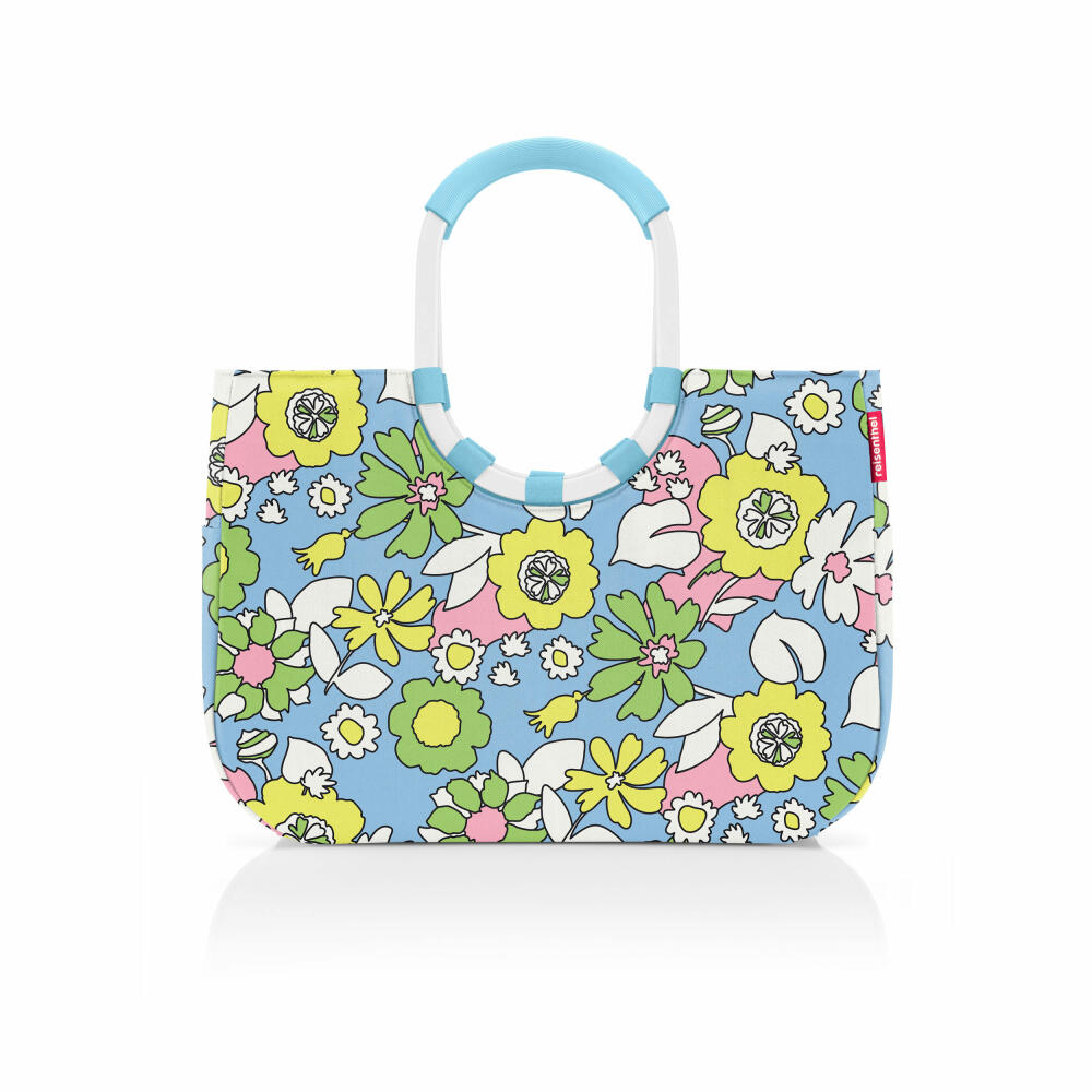 reisenthel loopshopper L, shopping bag, shopper, carrying bag, bag, Frame Florist Lagoon, 25 L, OR4093