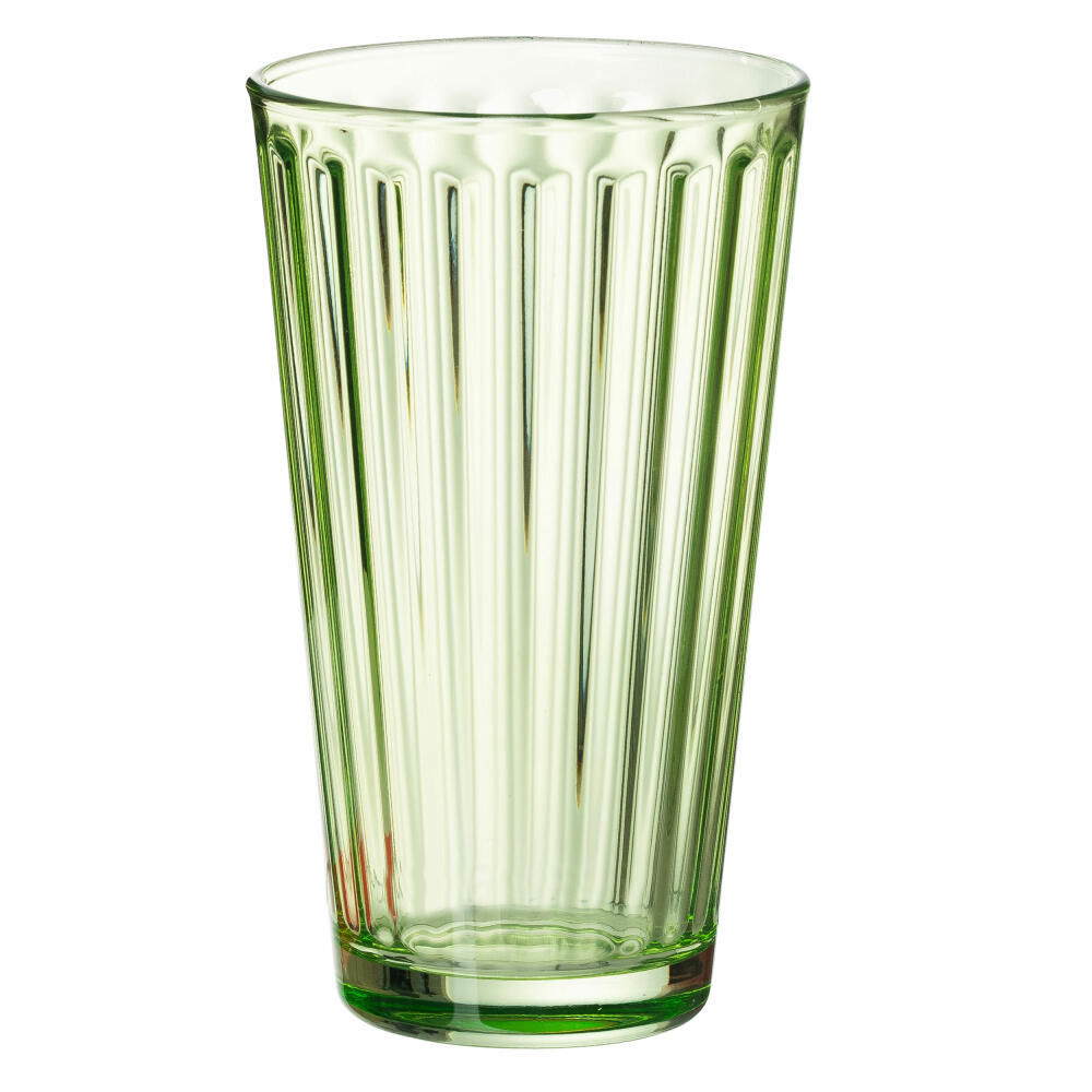 Ritzenhoff & Breker Longdrinkglas Lawe, Becher, Trinkglas, Glas, Grün, 400 ml, 164466