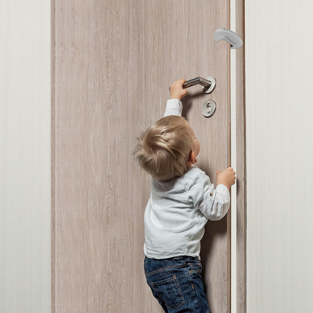 reer Türstopper, Klemmschutz, Kindersicherung, Kinder Sicherung, Tür, Transparent, 70049