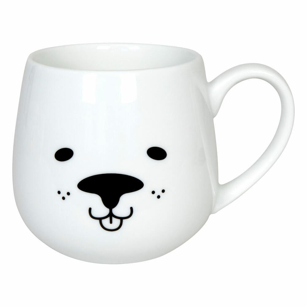 Könitz Kuschelbecher Cuddle Animals - Dog, Kaffeebecher, Porzellan, weiß, 400 ml, 11 1 143 2706