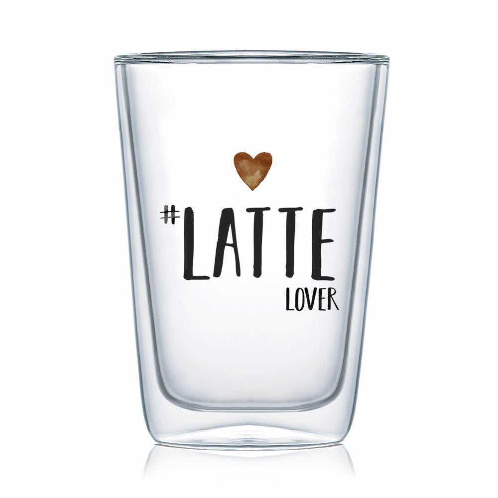 PPD Latte Lover Double-Walled, Coffee Glass, Tea Glass, Thermo Glass, Borosilicate Glass, 400 ml, 604255