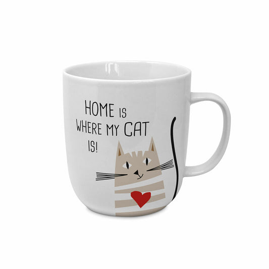PPD Home Cat Single Mug, Tasse, Teetasse, Kaffetasse, Kaffee Becher, New Bone China, 400 ml, 164101691