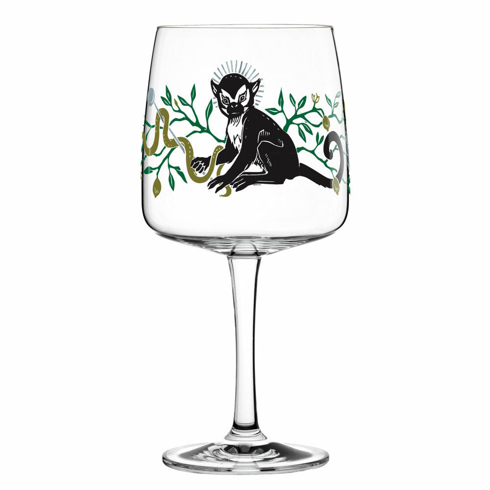 Ritzenhoff Gin Ginglas Karin Rytter, King Of Monkeys, Gin Glas, Schnapsglas, Kristallglas, 700 ml, 3450001