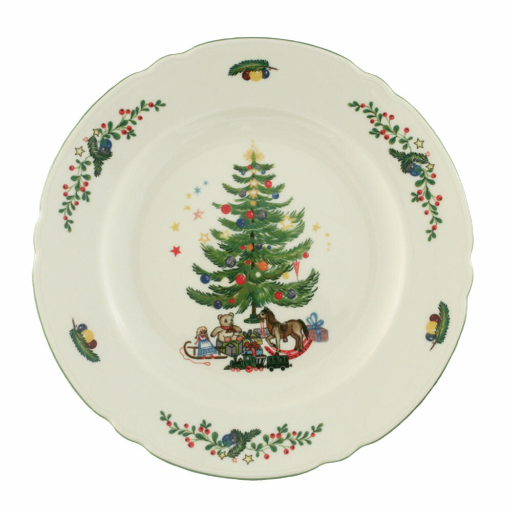 Seltmann Weiden Marie-Luise dinner plate, plate, porcelain, Christmas, Ø 25.3 cm, 001.291068