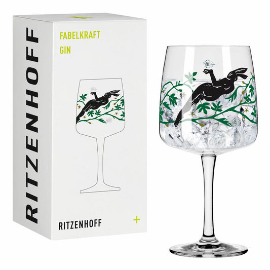 Ritzenhoff gin mug Fabelkraft Gin 002, gin glass, Karin Rytter, crystal glass, 700 ml, 3458002