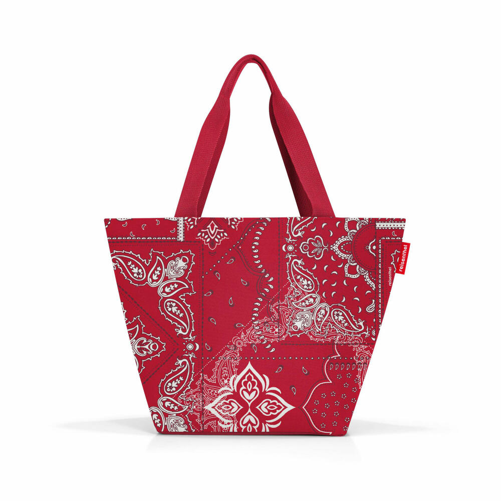 reisenthel shopper M, Einkaufstasche, Tragetasche, Bandana Red, 15 L, ZS3087