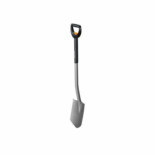 Fiskars SmartFit Teleskop-Spaten Spitz, Spatenschaufel, Gartenschaufel, Gartenzubehör, Stahl / Kunststoff, Grau / Schwarz, 125 cm, 1001567