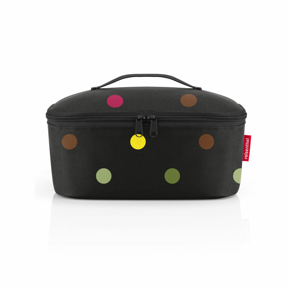 reisenthel coolerbag M pocket, cooler bag, thermal bag, thermal bag, polyester fabric, dots, 4.5 L, LF7009