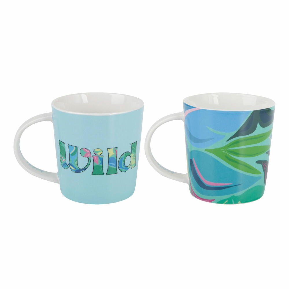 Maxwell & Williams BE FIERCE Becher-Set Wild, 2er Set, Kaffeebecher, Teetasse, Tasse, in Geschenkbox, Porzellan, 380 ml, DX1285