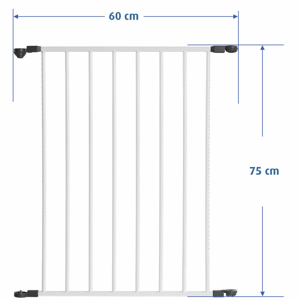 reer MyGate barrier gate extension 60 cm, safety gate, child safety, individual gate configuration, 46760