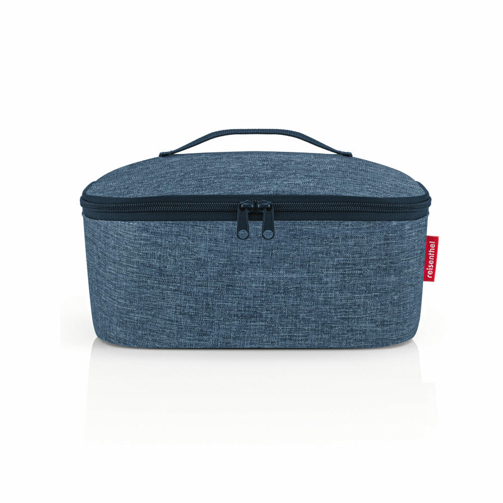 reisenthel coolerbag M pocket, cooler bag, thermal bag, thermal bag, polyester fabric, Twist Blue, 4.5 L, LF4027