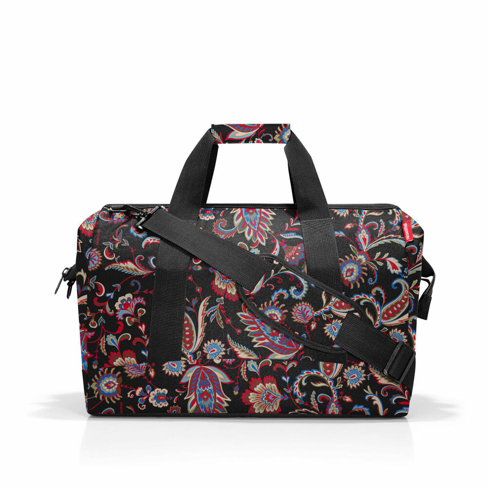 reisenthel allrounder L, travel bag, sports bag, shoulder bag, Paisley Black, 30 L, MT7064