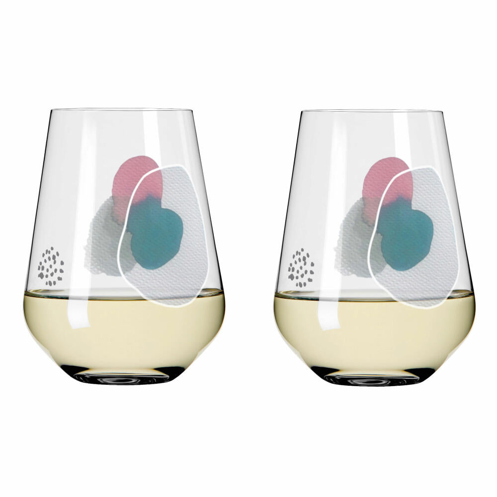 Ritzenhoff Trinkbecher Sommerwendtraum Wasser 2er-Set 001, Wasserglas, Romi Bohnenberg , Kristallglas, 540 ml, 3621001