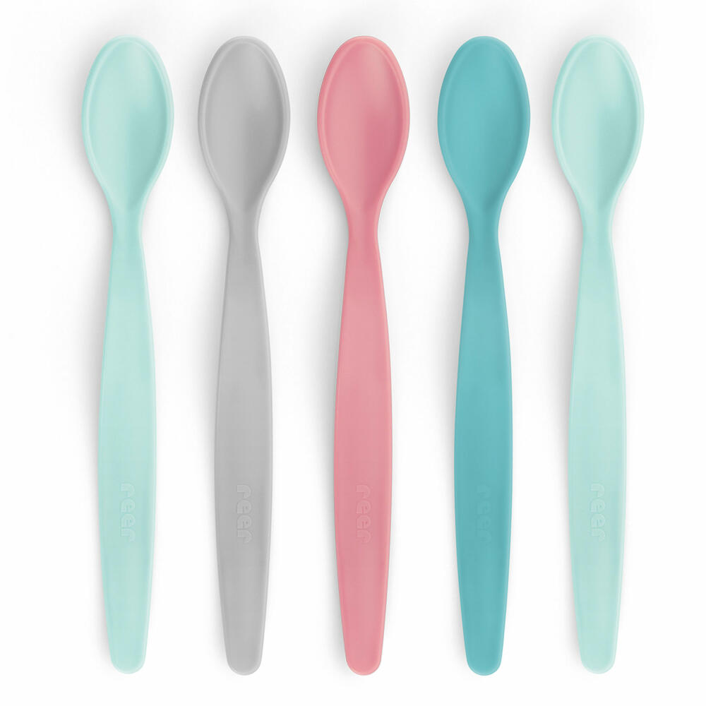 reer BabySpoon feeding spoon, set of 5, baby spoon, baby spoon, with long handle, 23022