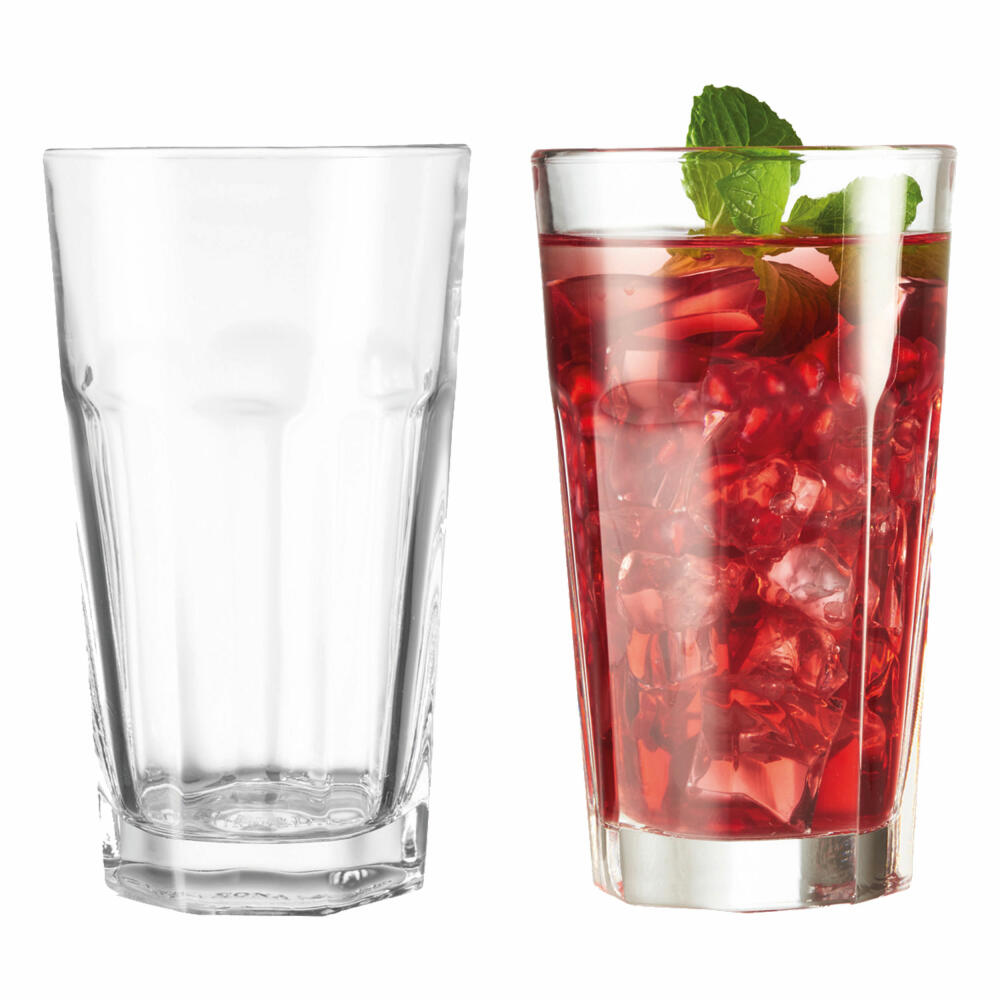 montana: :skip drinking glass XL, set of 4, long drink cup, long drink glass, water glass, juice glass, long drink glass, 390 ml, 057394