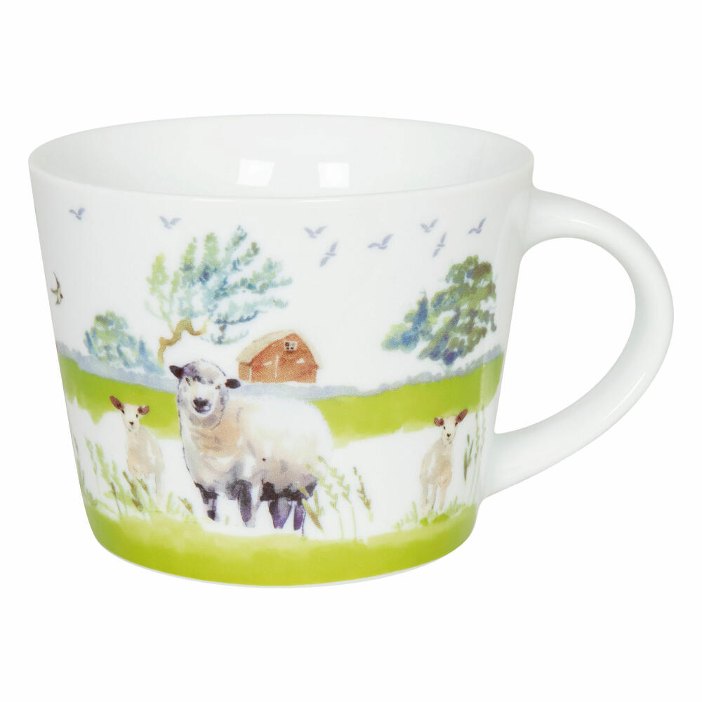 Könitz Becher Farm Animals - Sheep, Tasse, Kaffeebecher, Porzellan, Bunt, 420 ml, 11 1 242 2698