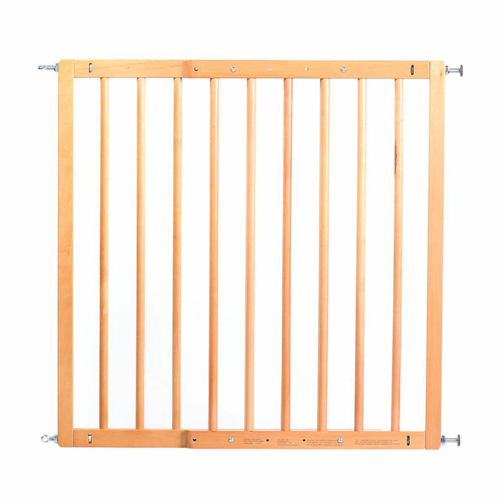 reer Basic screw gate, door gate, stair gate, stair safety gate, safety gate, wood, 65.5 - 106 cm, 46977