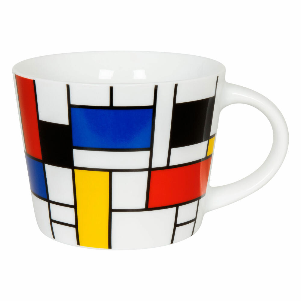 Könitz Mug Hommage to Mondrian, Cup, Coffee Mug, Porcelain, Colorful, 420 ml, 11 1 242 2711