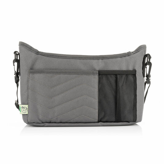 reer Growing Stroller Organizer with Changing Mat, Stroller Organizer, Shoulder Bag, Bottle Holder, Polyester, Gray, 84071