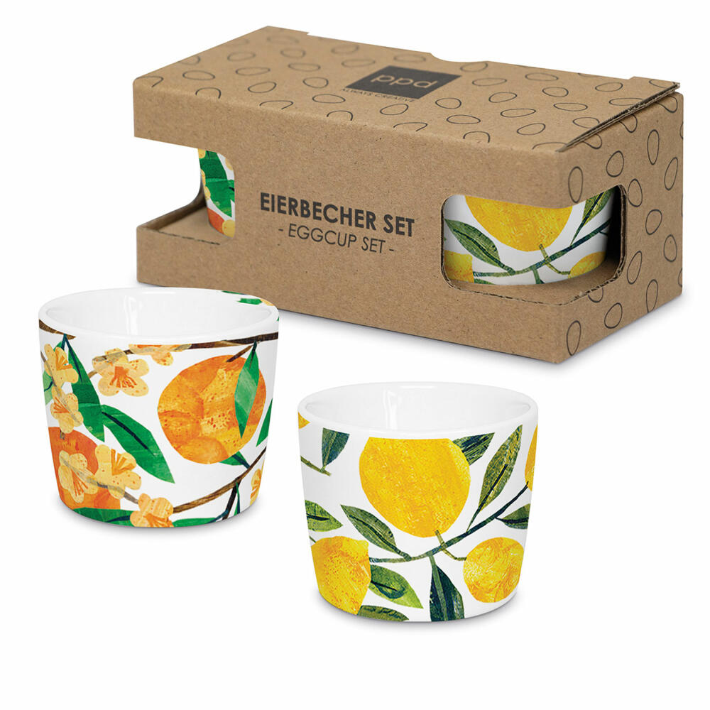 PPD Traceys Garden x 2 Egg Cup Set, 2-piece, egg cup, egg holder, New Bone China, 162402702