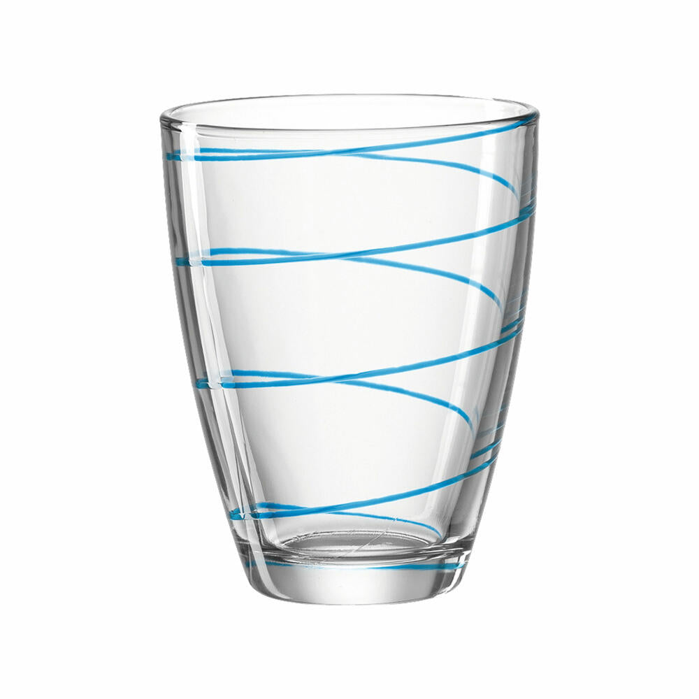 montana: :jolly drinking glass, set of 6, water glass, juice glass, drinking cup, water glass, blue, 220 ml, 057341