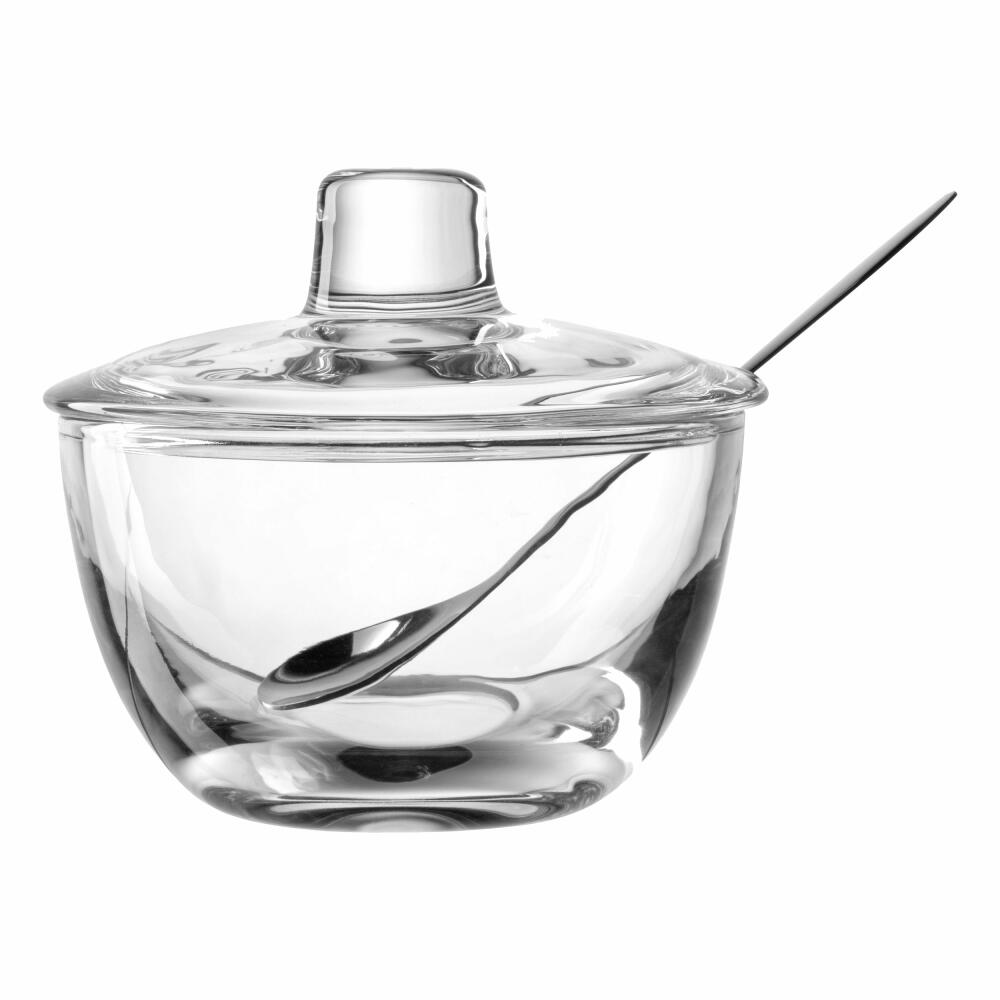 montana Geleedose mit Löffel :prepare, Glas, Edelstahl, Klar, 180 ml, 046012