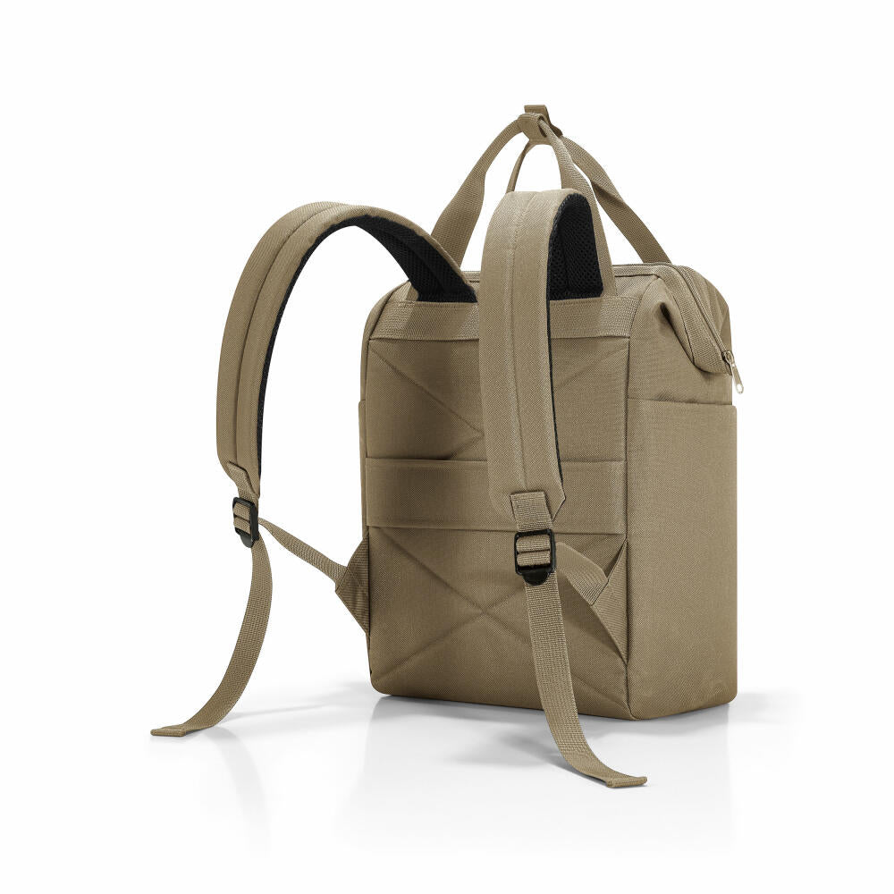 reisenthel allrounder R, Reisetasche, Rucksack, Rhombus Olive, 12 L, JR5046