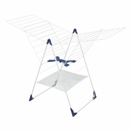 Leifheit Universaltrockner Classic 250 Flex mit Wäschenetz, Wäscheständer, Wäschetrockner, Standtrockner, Weiß / Blau, 81409