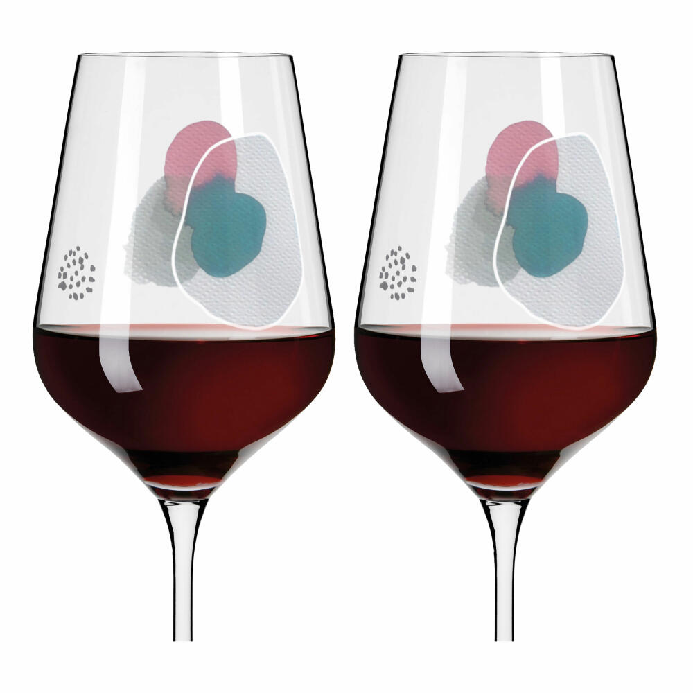 Ritzenhoff wine glasses Sommerwendtraum red wine set of 2 001, red wine glass, Romi Bohnenberg, crystal glass, 570 ml, 3601001