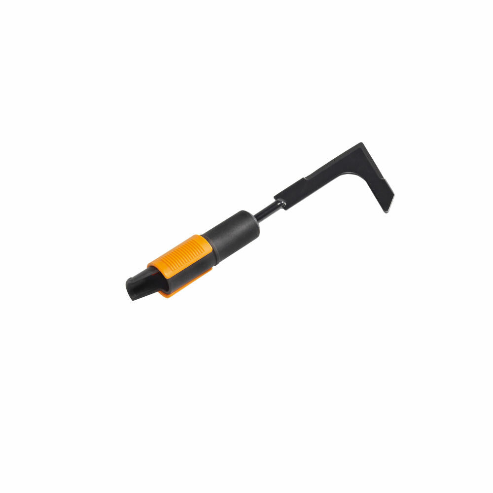 Fiskars QuikFit Fugenkratzer, Fugen Kratzer, Fugenreiniger, Werkzeugkopf, Stahl, Schwarz / Orange, 25 cm, 1000687