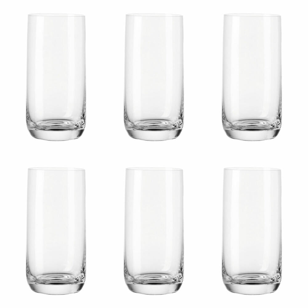 Leonardo Daily LD mug set of 6, long drink glass, water glass, drinking glass, glass, 310 ml, 17538