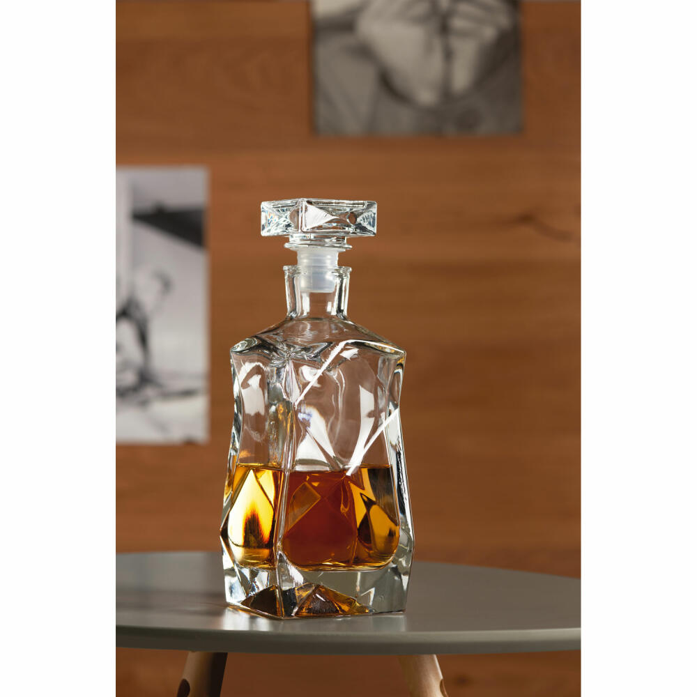 montana Whiskykaraffe :diamond, Karaffe, Whiskyflasche, Glas, Klar, 750 ml, 040833
