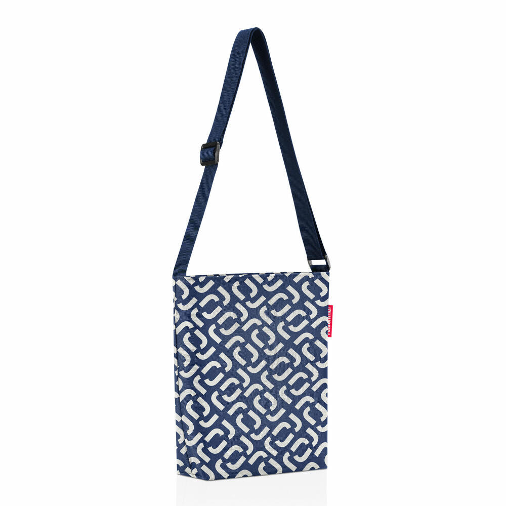 reisenthel shoulderbag S, shoulder bag, tote bag, shoulder bag, bag, polyester fabric, Signature Navy, 4.7 L, HY4073