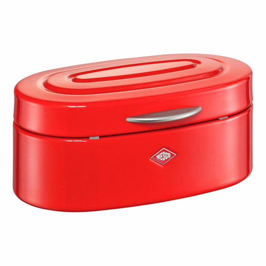 Wesco Mini Elly bread box, bread box, bread container, storage, sheet steel, metal, red, 236001-02