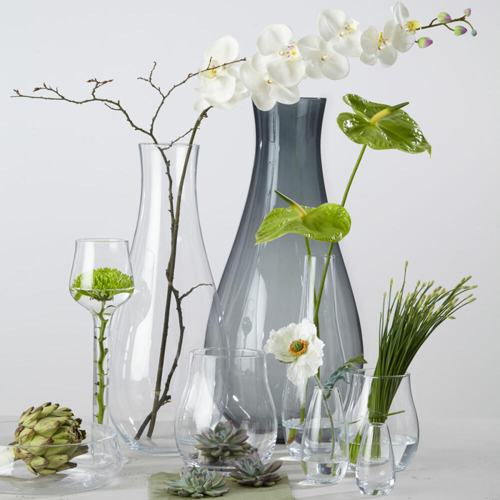 Leonardo Giardino lantern, table light, wind light, glass, clear, H 22 cm, 10253