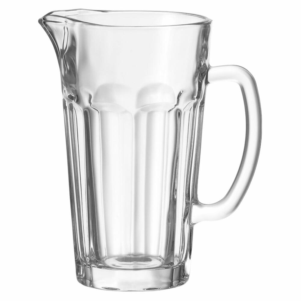 Leonardo Rock Krug, Pitcher, Kanne, für Wasser, Bier, Saft, Eistee, Glas, 1500 ml, 12996