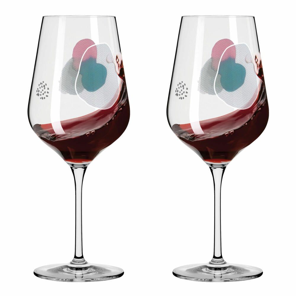 Ritzenhoff wine glasses Sommerwendtraum red wine set of 2 001, red wine glass, Romi Bohnenberg, crystal glass, 570 ml, 3601001