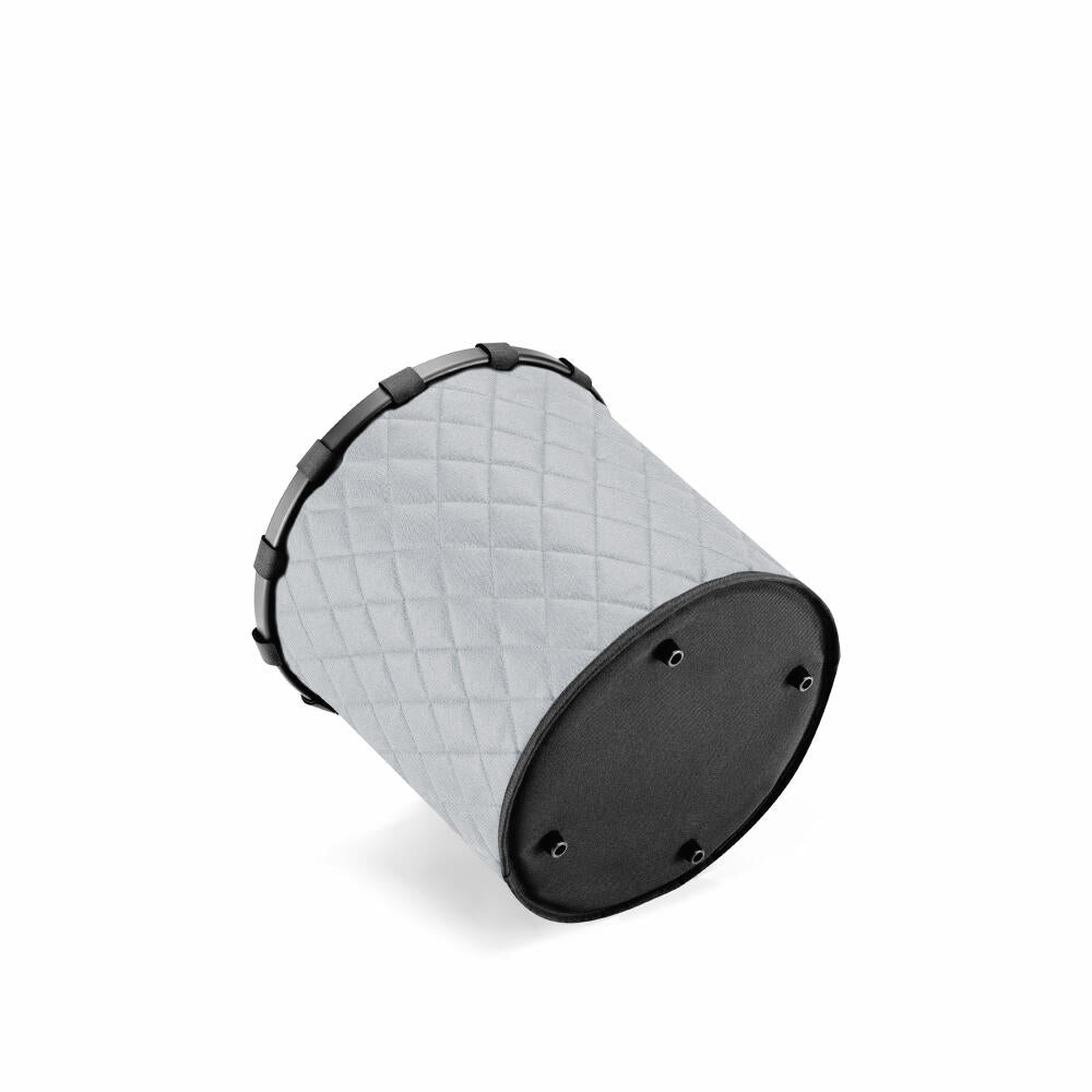 reisenthel homebasket M, storage basket, Frame Rhombus Light Grey, 30 L, UA7062