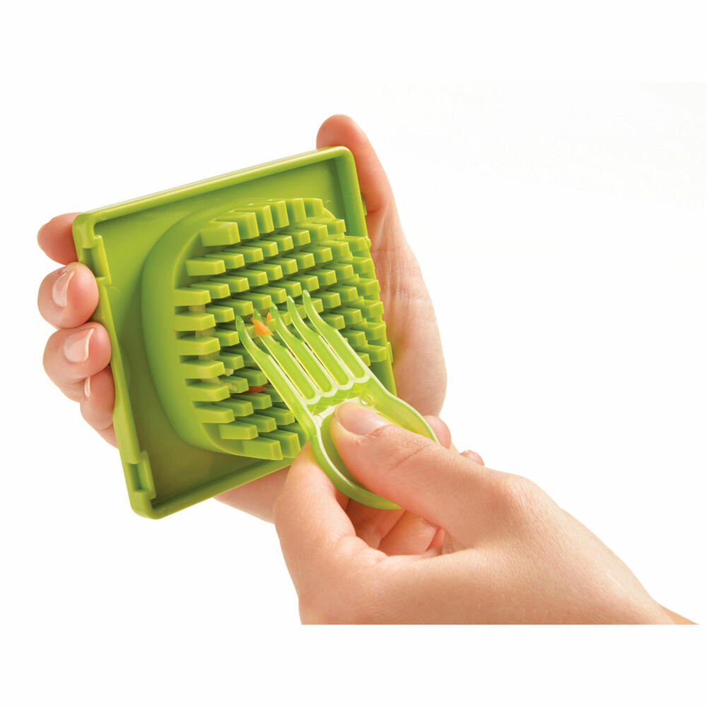 Mastrad Multi-Vegetable Cutter, Vegetable Chopper, Kitchen Cutter, Plastic, Green, F21608