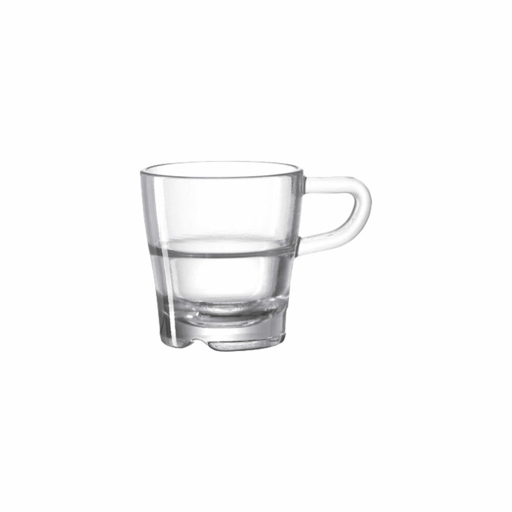 Leonardo Senso Espressotasse 6er Set, Espresso Tasse, Kaffeetasse, Kaffee, Glas, 40 ml, 14648