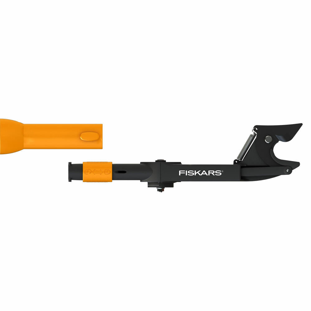 Fiskars QuikFit Baumschere, Baum Schere, Gartenschere, Gartenzubehör, Stahl / Kunststoff, Schwarz / Orange, 40 cm, 1001410