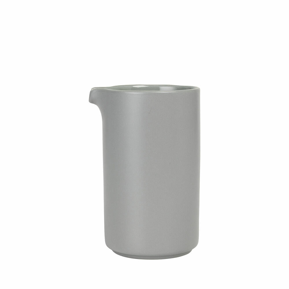 blomus Pilar Krug, Mirage Grey, Keramik, H 15 cm, T 9.5 cm, Ø 8.5 cm, V 0.5 l, 63723