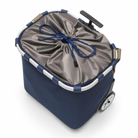 reisenthel Carrycruiser, Einkaufstrolley, Einkaufsroller, Einkaufswagen, Trolley, Dark Blue, 40 L, hochwertiges Polyestergewebe, OE4059