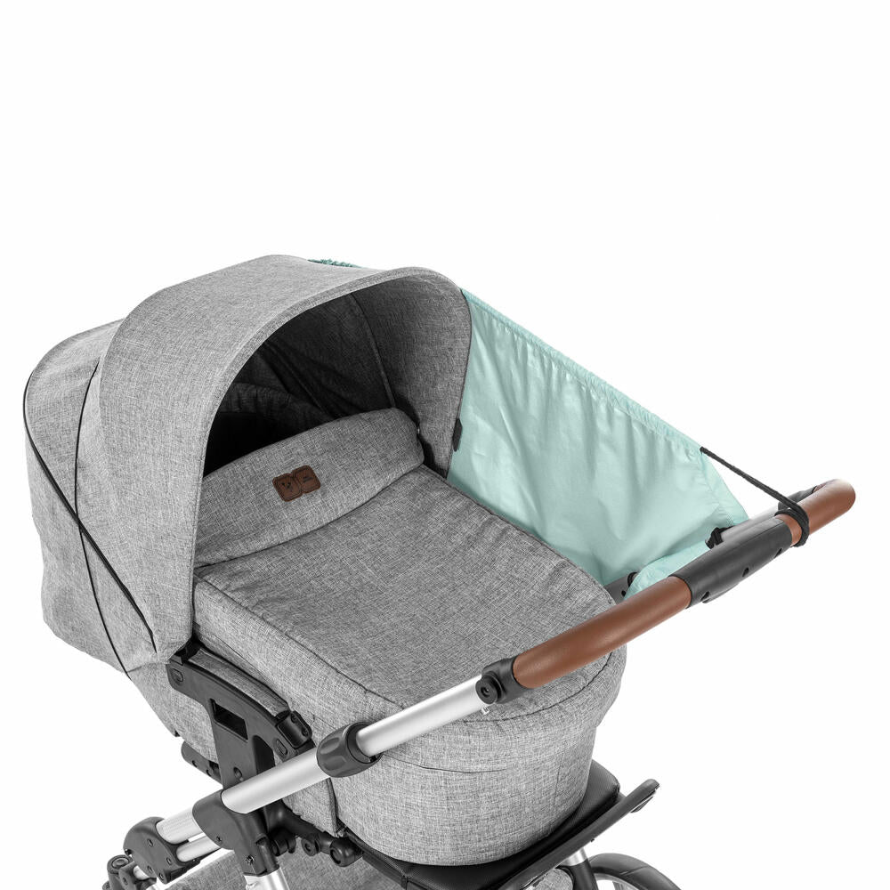 reer ShineSafe Sonnensegel, Sonnenschutz, UV Schutz, Kinderwagen, Mint, 84213