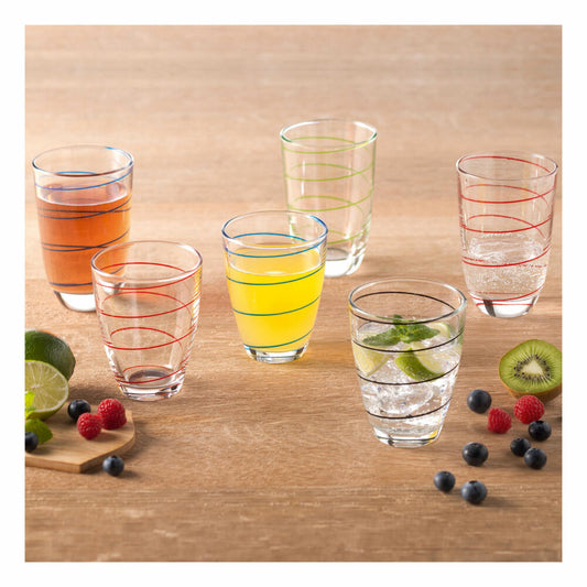 montana: :jolly Trinkglas, 6er Set, Wasserglas, Saftglas, Longdrinkglas, Wasser Glas, Blau, 290 ml, 057345