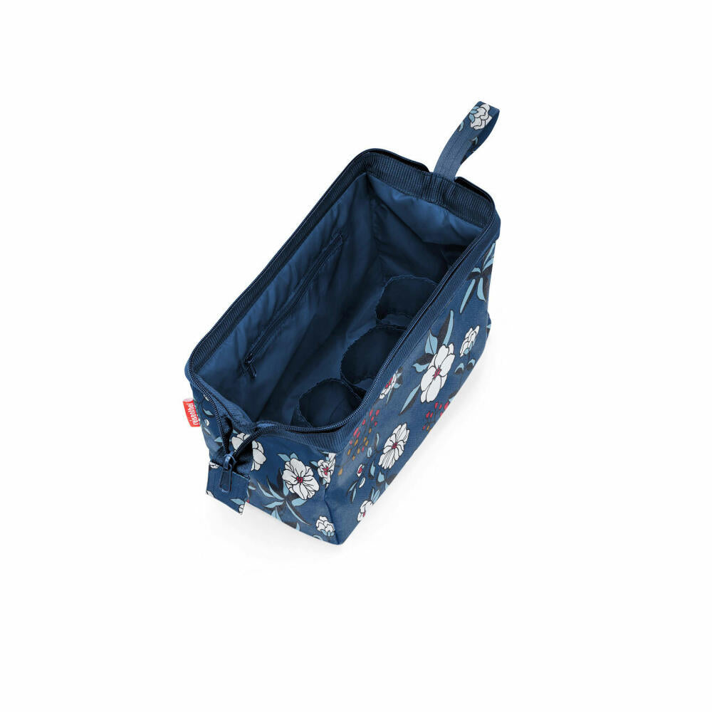 reisenthel travelcosmetic, beauty case, toiletry bag, cosmetic bag, Garden Blue, 4 L, WC4104