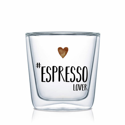 PPD Espresso Lover Double-Walled, Espresso Glass, Coffee Glass, Borosilicate Glass, 80 ml, 604254