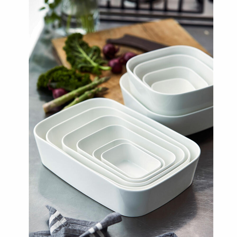 Rosti casserole dish Modula, oven dish, porcelain, white, 20 x 14 x 6 cm, 864604