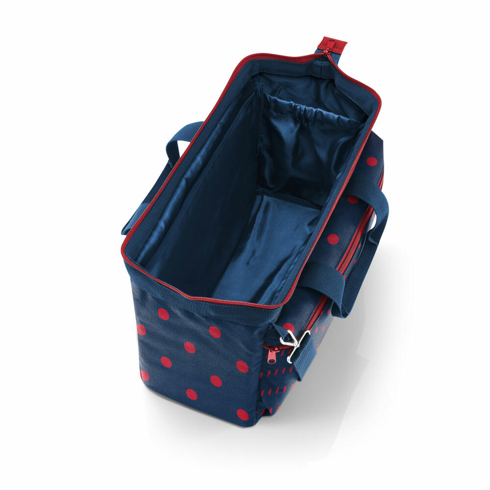 reisenthel allrounder S pocket, Handtasche, Tragetasche, Schultertasche, Tasche, Polyestergewebe, Mixed Dots Red, 11 L, MO3075