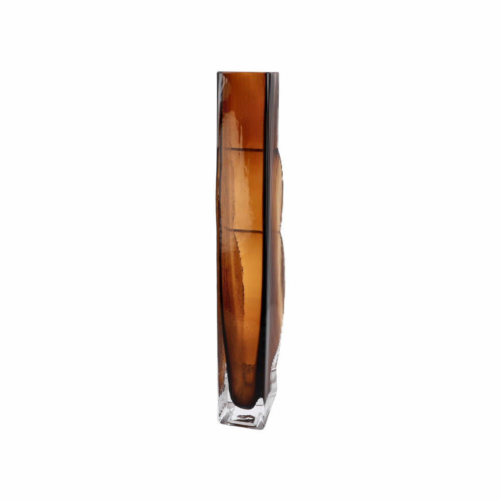 Goebel Vase Smoky Amber, Dekovase, Blumenvase, Glas, Braun, 34.5 cm, 23122831